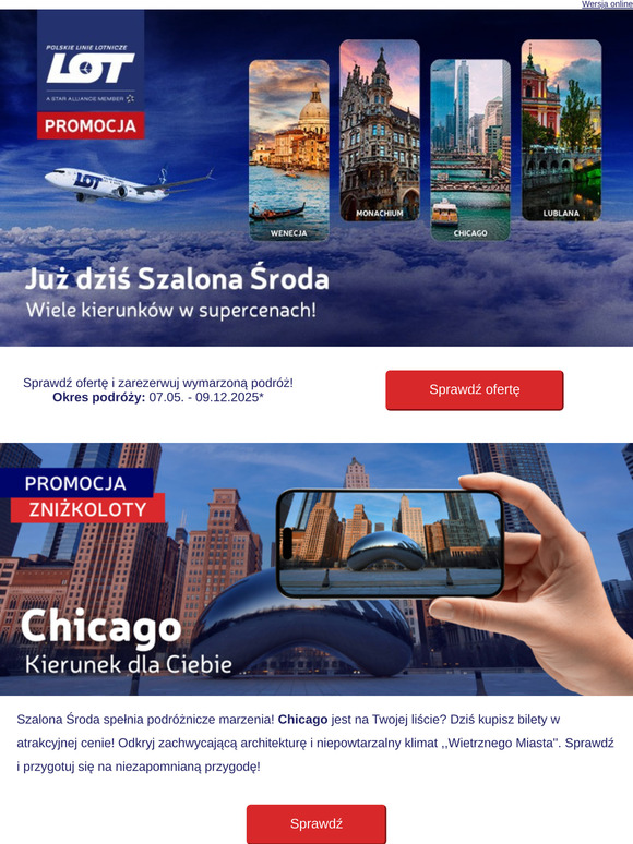 ✈️ Szalona Środa już dziś!