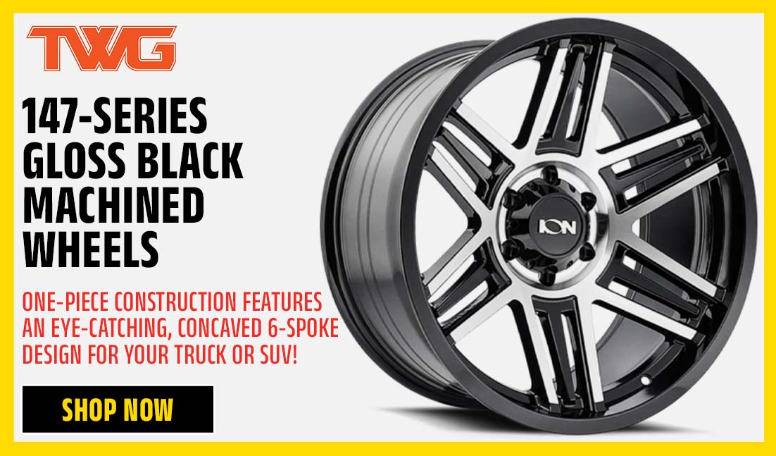 147-Series Gloss Black Machined Wheels