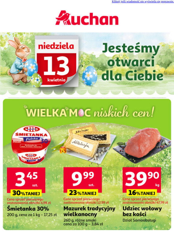 ✨Sprawdź wielkanocne oferty do 58% TANIEJ!