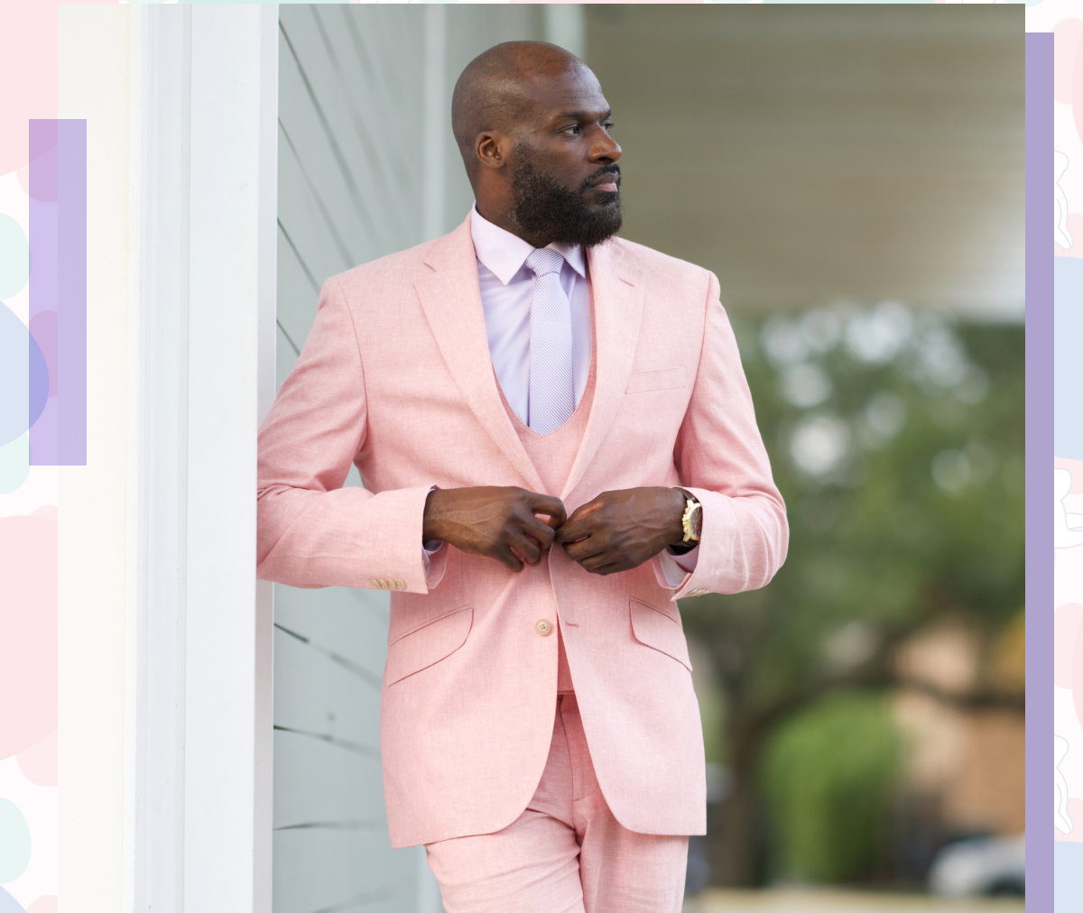 Image of man in designer suit