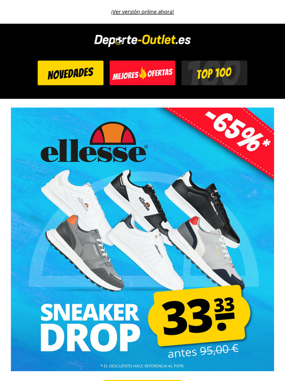 🚨 ellesse sneaker drop 🚨 ¡Ahorras un 65 %!