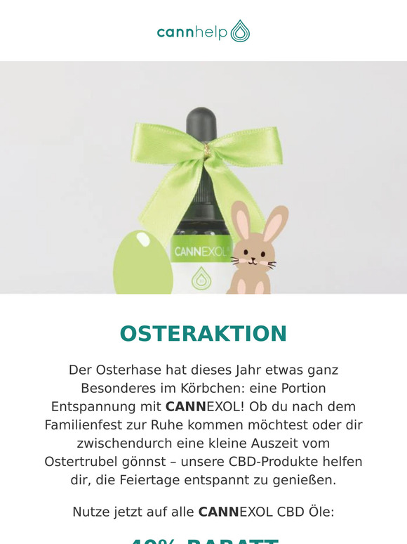 Dein 40% Rabatt vom Osterhasen 🐰