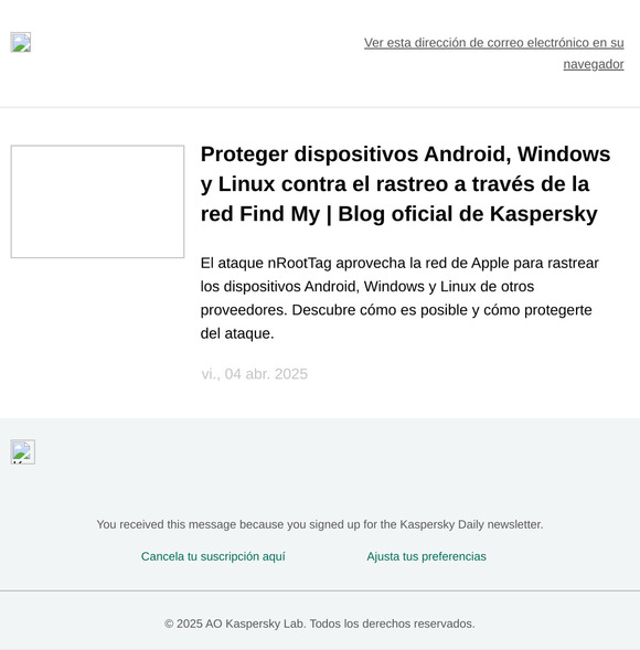 Blog oficial de Kaspersky