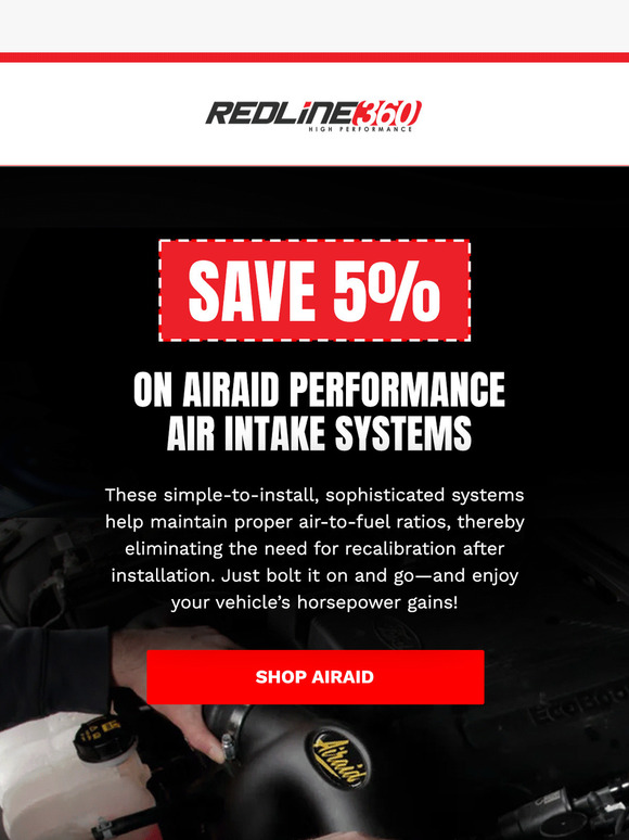 Save on AIRAID intake systems!