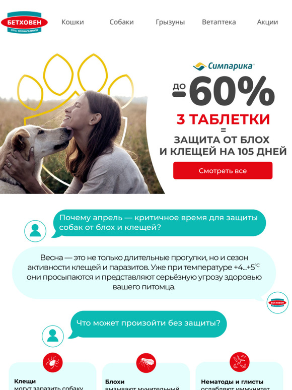🐾До -60% на Симпарику! 🐾
