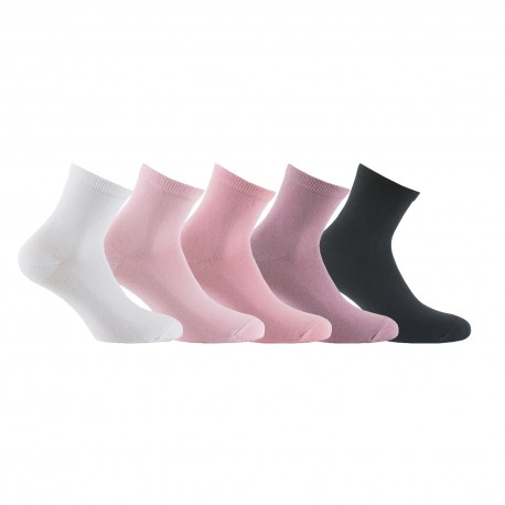 Lot de 5 paires de socquettes camaïeux en coton