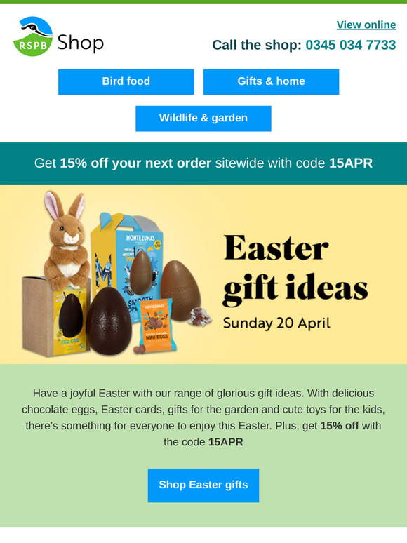 Get 15% off your next order - no minimum spend!