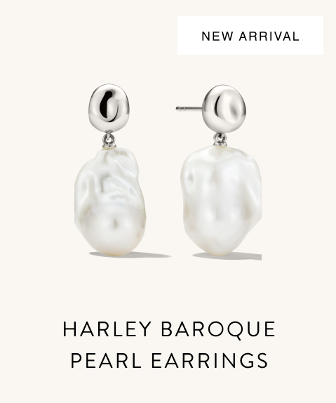 New Arrival. Harley Baroque Pearl Earrings.