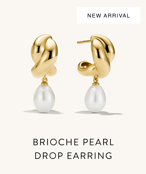New Arrival. Brioche Pearl Drop Earring.