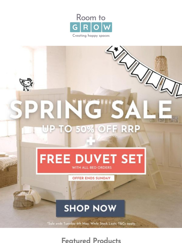 Room to Grow Spring Sale - NOW ON 🌼