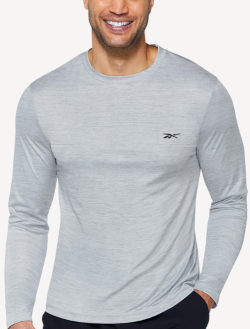 Men's Heather UPF 50 Long Sleeve Swim Shirt