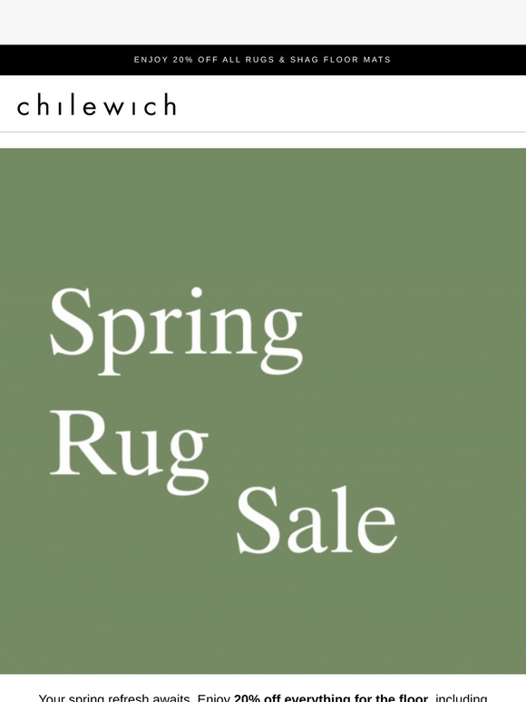 The Spring Rug Sale Starts Now