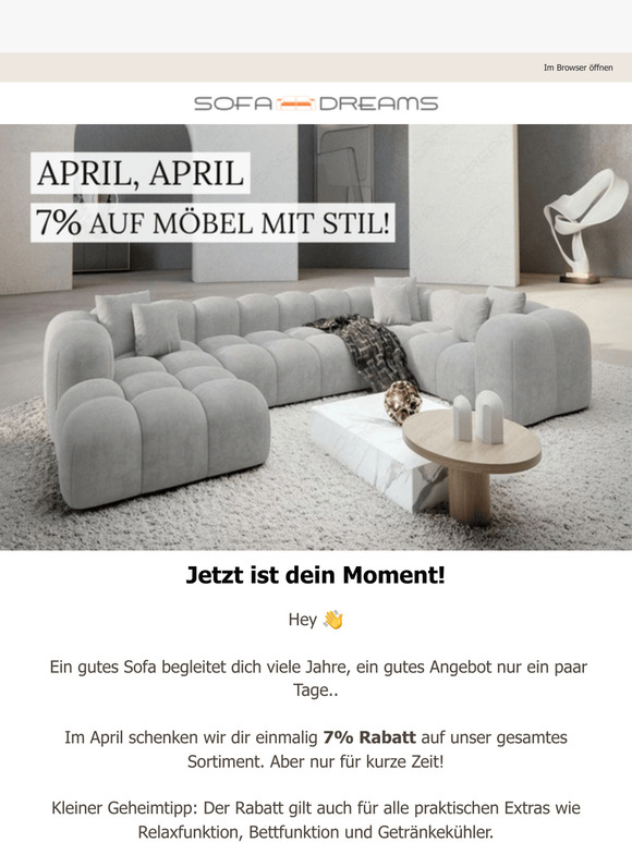 🌹 Frühlingszeit = Sofa-Zeit!