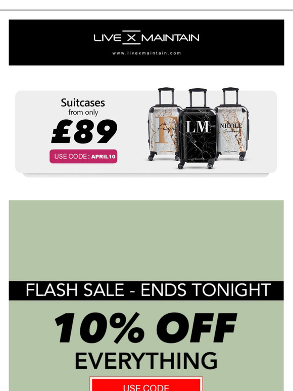 ⚡Flash Sale: Suitcases From £89