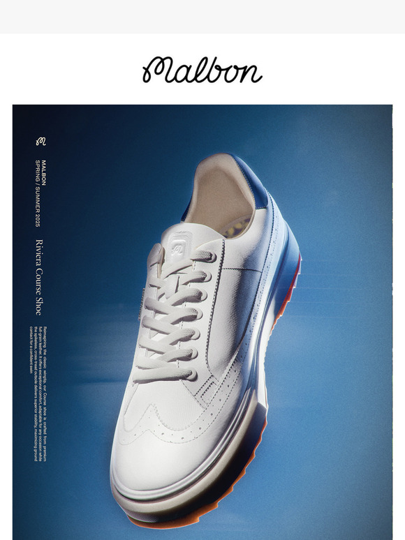 Malbon Golf: Just Landed: The Riviera Course Shoe | Milled