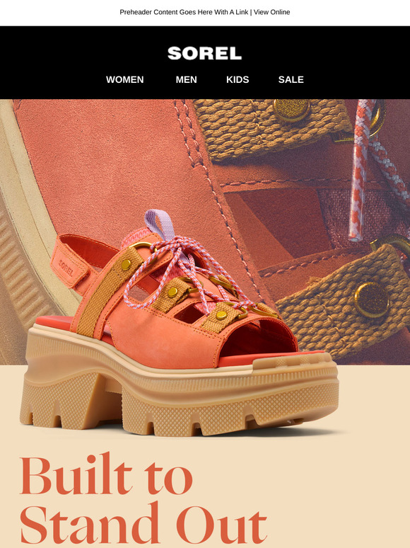 These sandals don't believe in subtle