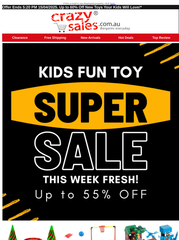 Up to 60% Off New Toys Your Kids Will Love!* 🧸🎁