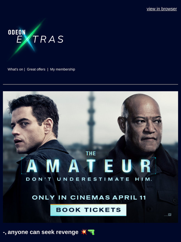 The Amateur is out this Friday