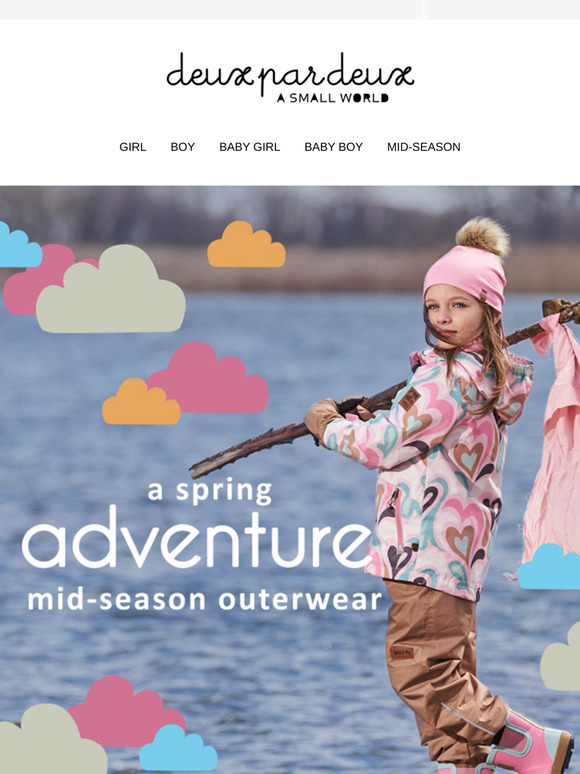 A SPRING ADVENTURE 🌈☁️ With our mid-season gear!