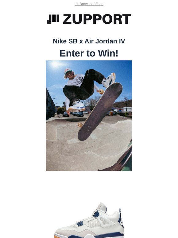Nike SB x Air Jordan IV Navy - Enter to Win!