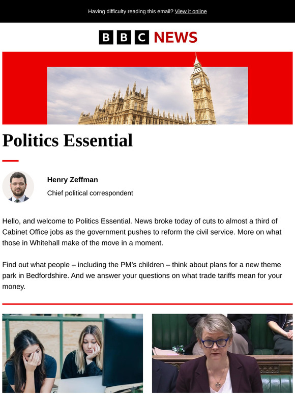Politics Essential: Sweeping cuts at the Cabinet Office