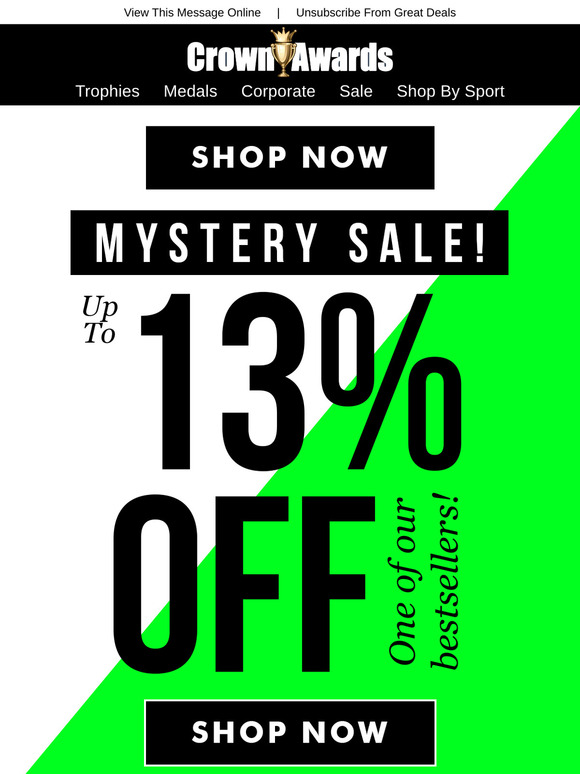 Mystery Crystal Sale – Up to 13% Off
