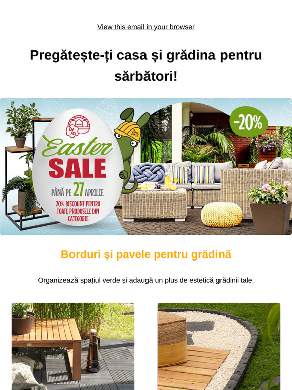🎉 Reduceri de Paște – 20% la casă și grădină!