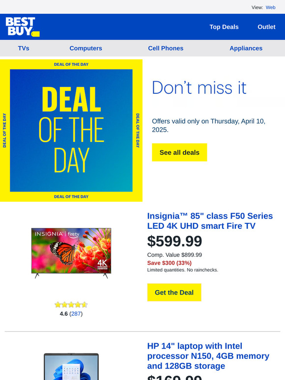 Today only: Save $300 on an Insignia 85-inch class smart Fire TV, plus more