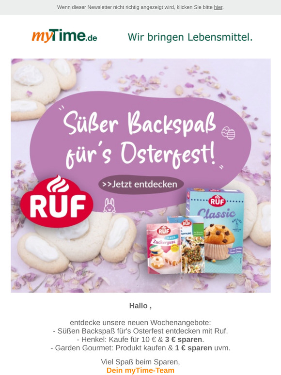 🍰🎉 Backe dich glücklich mit Ruf! // Spare 3€ auf Henkel Produkte! 🐣