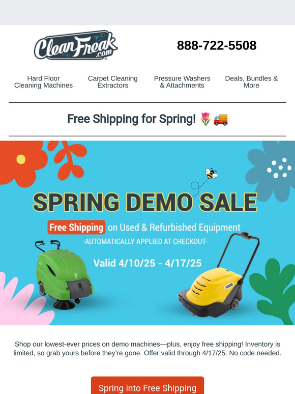 🌷🚚 Spring shipping special!
