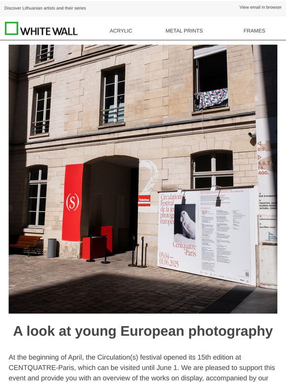 Circulation(s) 2025 – WhiteWall, partner of the festival