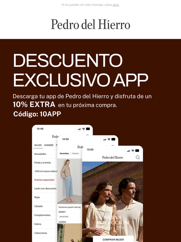 ¿Aún sin tu APP de Pedro del Hierro? 📲
