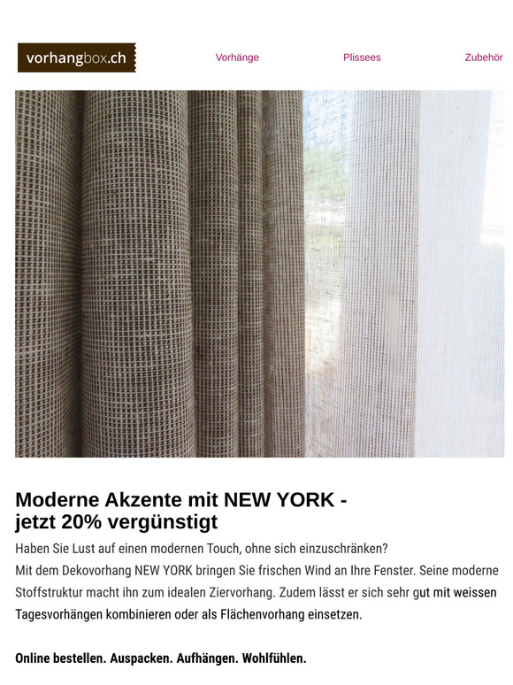 Moderne Akzente mit NEW YORK -  jetzt 20% vergünstigt