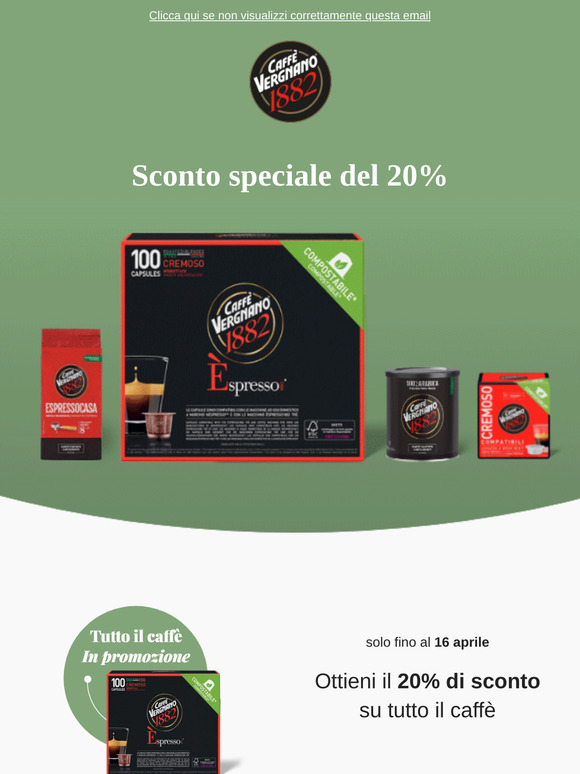 ☕20% di sconto su tutto il caffè! 🌟