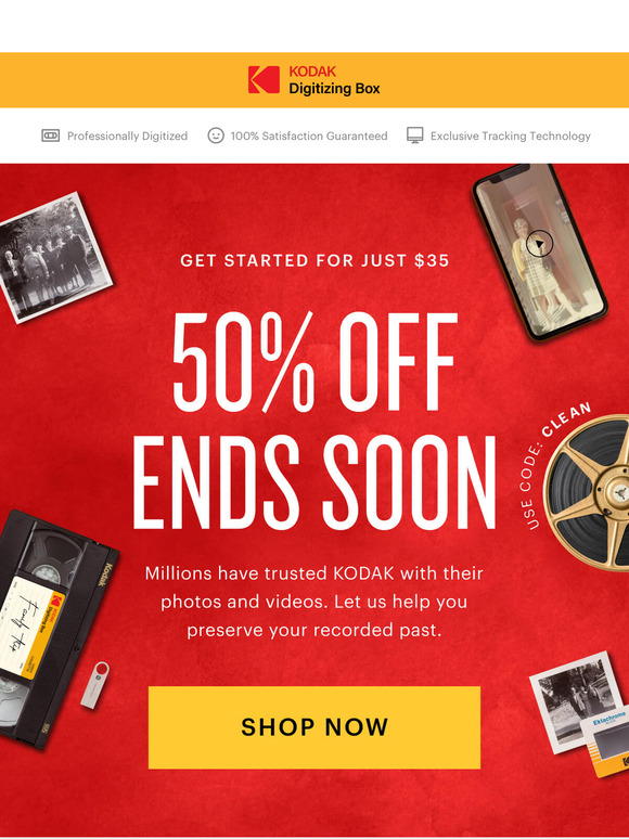 Why wait? 50% off ends TOMORROW!