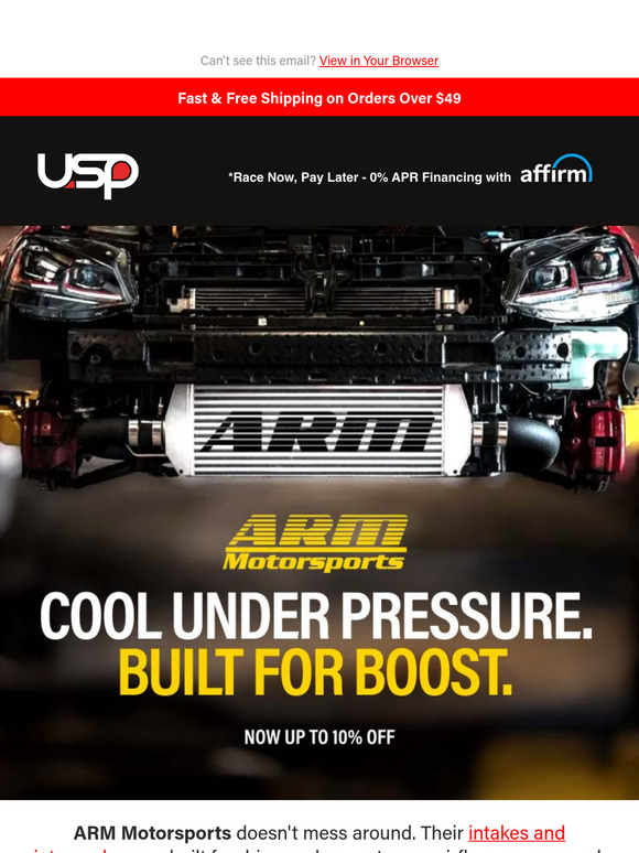 Take 10% Off ARM – Breathe Easy, Drive Hard