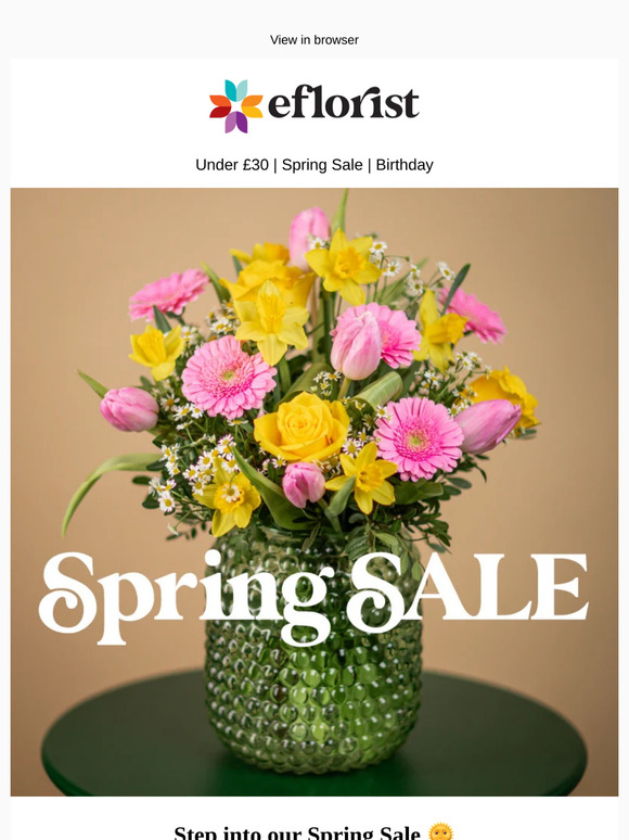 Step into our Spring Sale 🌞