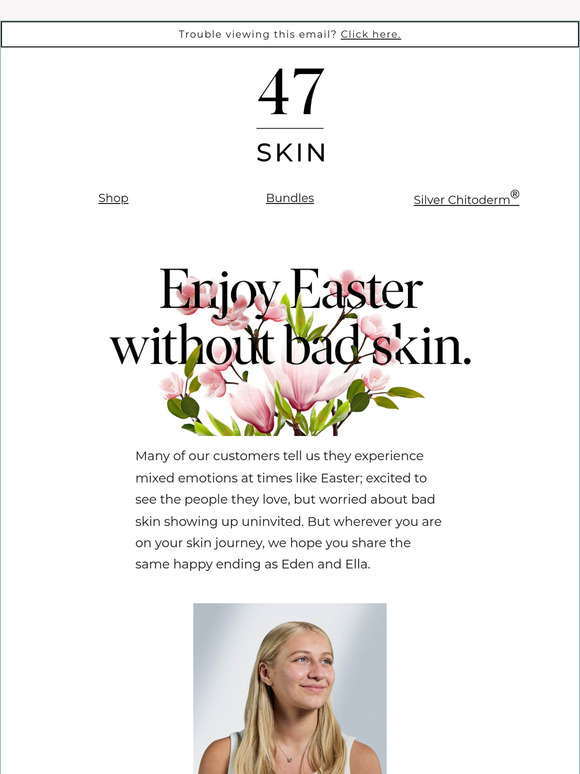Customers Eden & Ella love their Easter skin 🐣