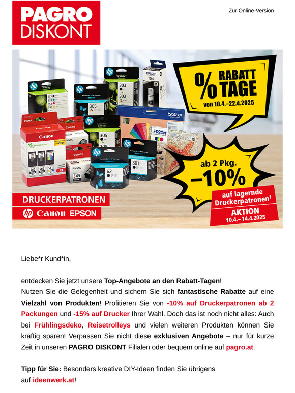 Top-Angebote an den Rabatt-Tagen! %%%