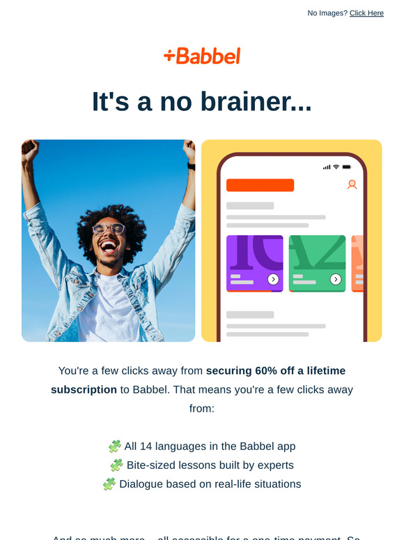 60% off a lifetime of expert-powered language learning 🤓