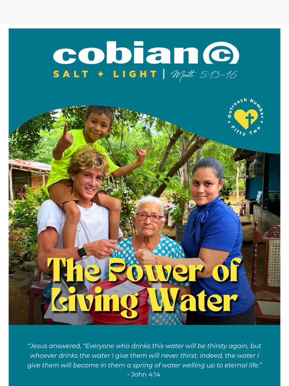 Discover the power of Living Water for all who need it 💧