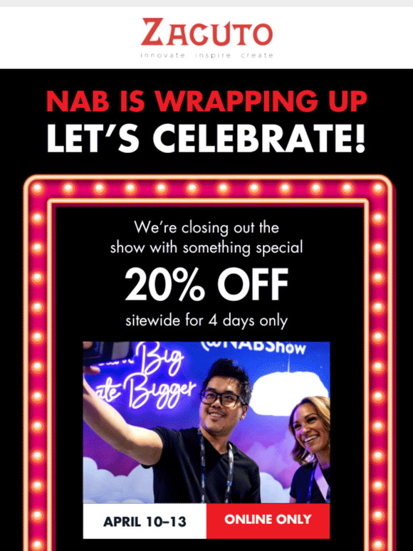4 Days Only: 20% OFF Everything 😉