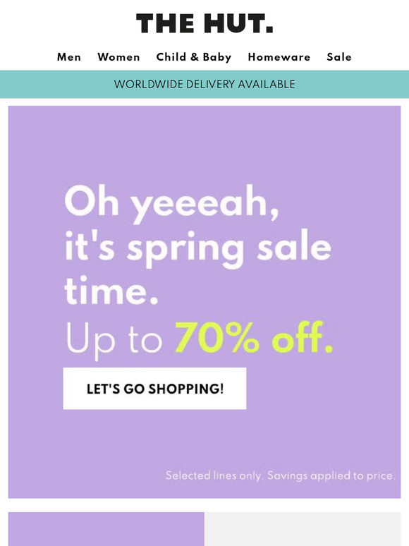 The spring sale | Up to 70% off