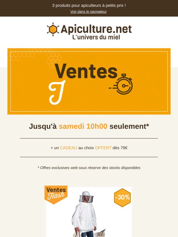 ☆ Flash 48h : -30% sur le kit débutant & -25% sur le kit débutant miellerie