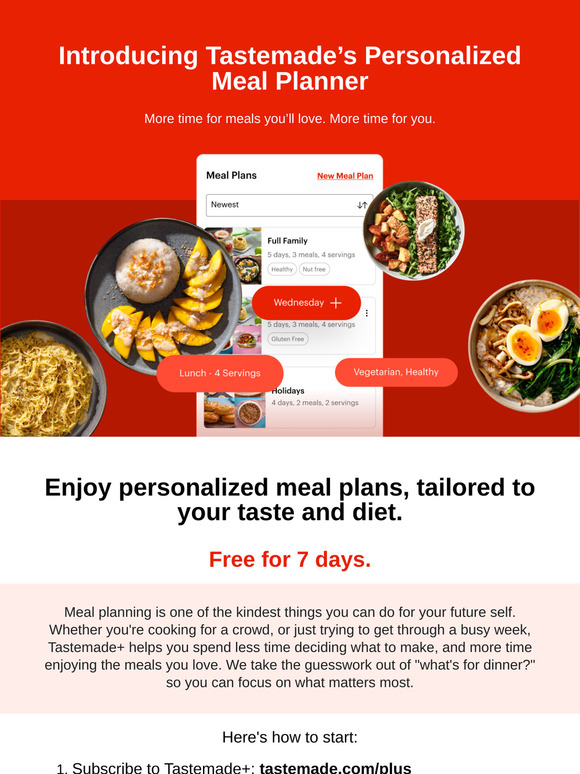 Your Personalized Meal Plan is Waiting
