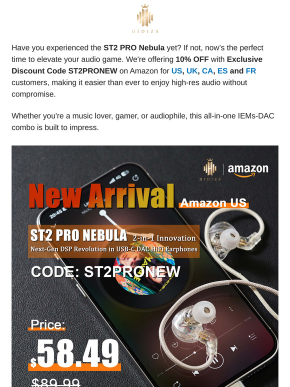 📢 10% OFF Discount to get ST2 PRO Nebula on Global Amazon