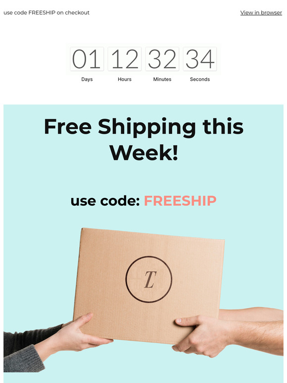 Our Free Shipping Offer Ends Soon!📦Don't Miss it 😃