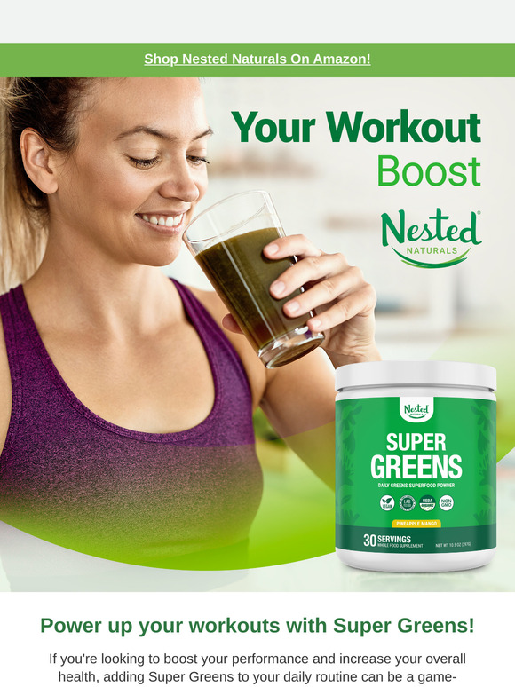 Gym Buff? Elevate Your Workouts with Super Greens!💚