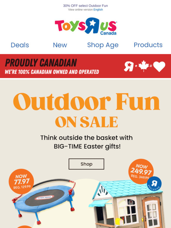 Shop outdoor Easter gifts ON SALE! 🛝