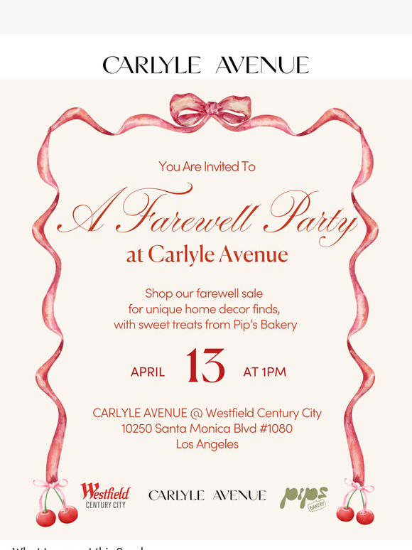 Join Us for a Sweet Farewell – Up to 50% Off In-Store
